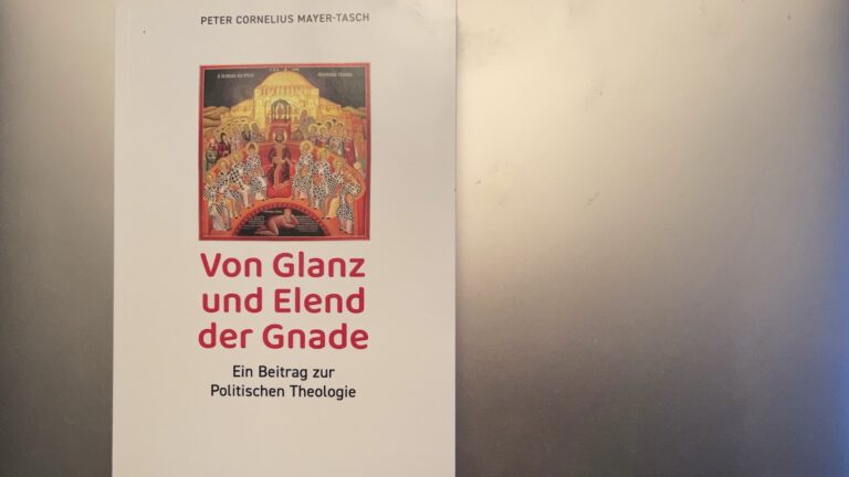 Das Buch "Von Glanz und Elend der Gnade" von Prof. Mayer-Tasch
