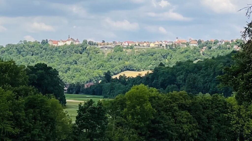 Blick auf Langenburg im Jagsttal