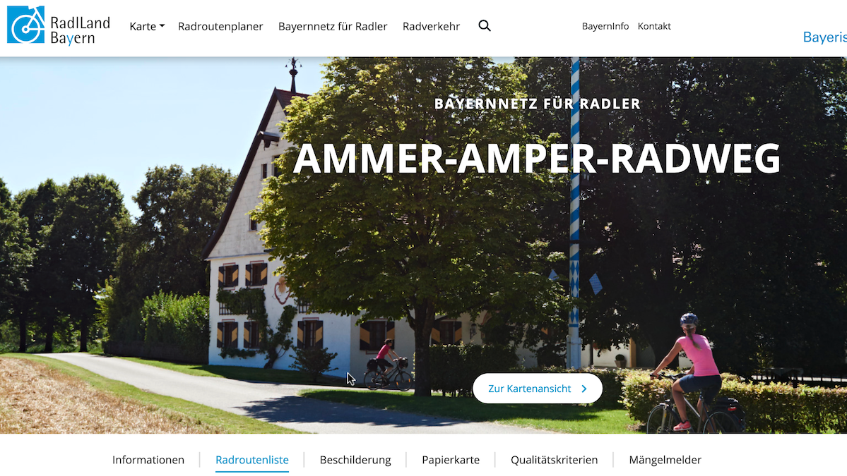 Der Radroutenplaner Bayern ist eine Radl-App für speziell für den Freistaat